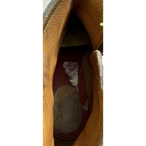 Madewell Ankle Boot Bootie Sz6 Joni Suede Chelsea Block Heel Greenish Italy Made - Picture 5 of 6